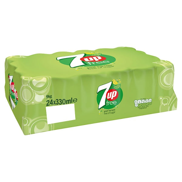 7UP Free Sparkling Lemon & Lime Drink Cans 330ml
