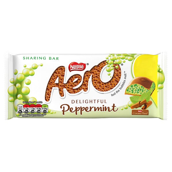 Aero Peppermint Mint Chocolate Sharing Bar 100g